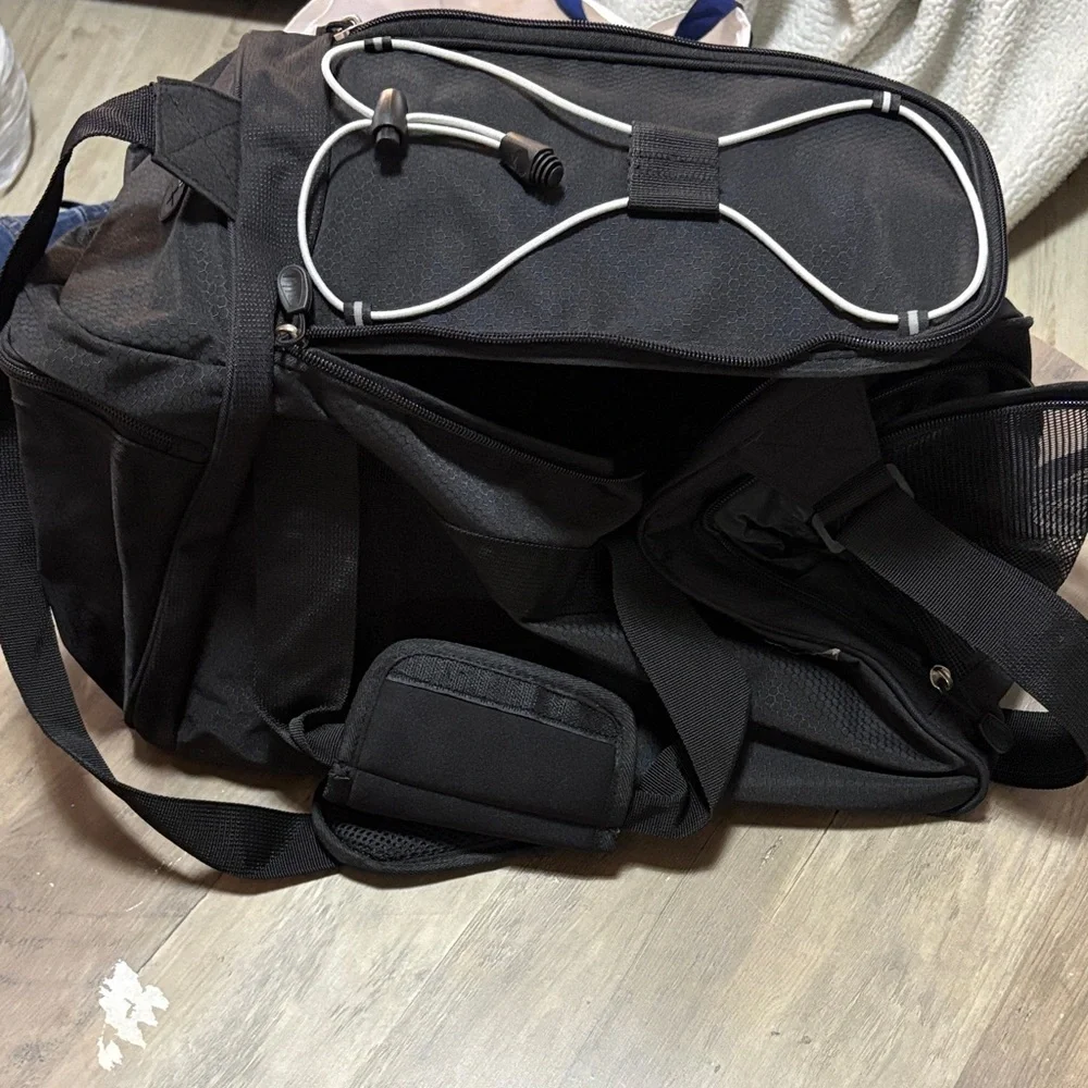 High Sierra Black and Yellow M22 Travel Duffel